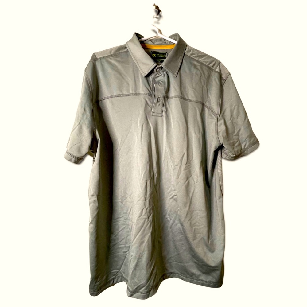 Tan GH Bass men’s L mesh panel polo